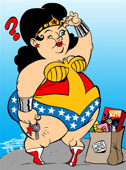 Mujer Maravilla Gorda 1